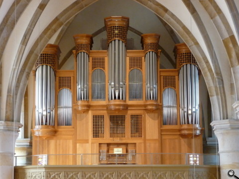 Orgel St. Bartholomäus, Melle-Wellingholzhausen, Alfred Führer 1989, III/38 - Bild gross anzeigen